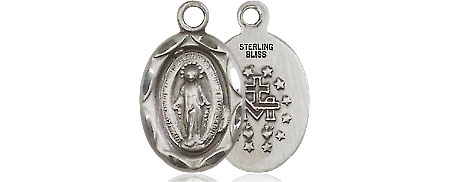 Sterling Silver Miraculous Medal - With Box