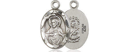 Sterling Silver Scapular Medal