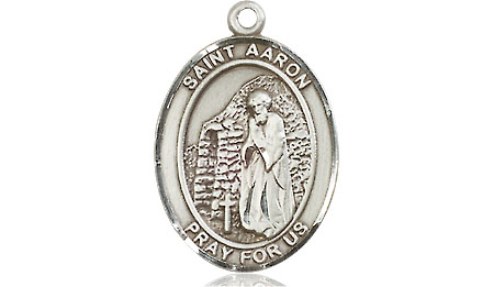 Sterling Silver Saint Aaron Medal