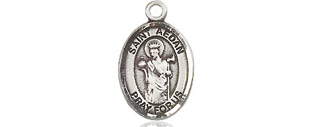 Sterling Silver Saint Aedan of Ferns Medal
