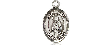 Sterling Silver Saint Alice Medal