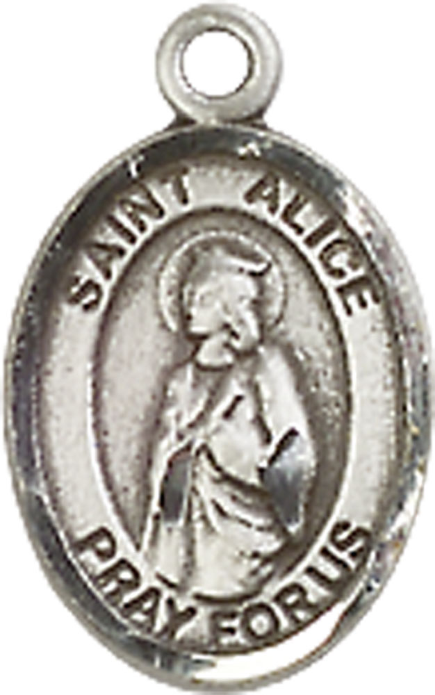 Sterling Silver Saint Alice Medal