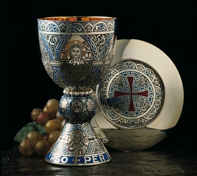 Tassilo Chalice/Paten, Fire Enameled