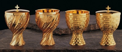 Wheat Chalice, Inner Cup Sterling Silver