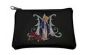Our Lady of Grace Zipper Rosary Pouch - Black