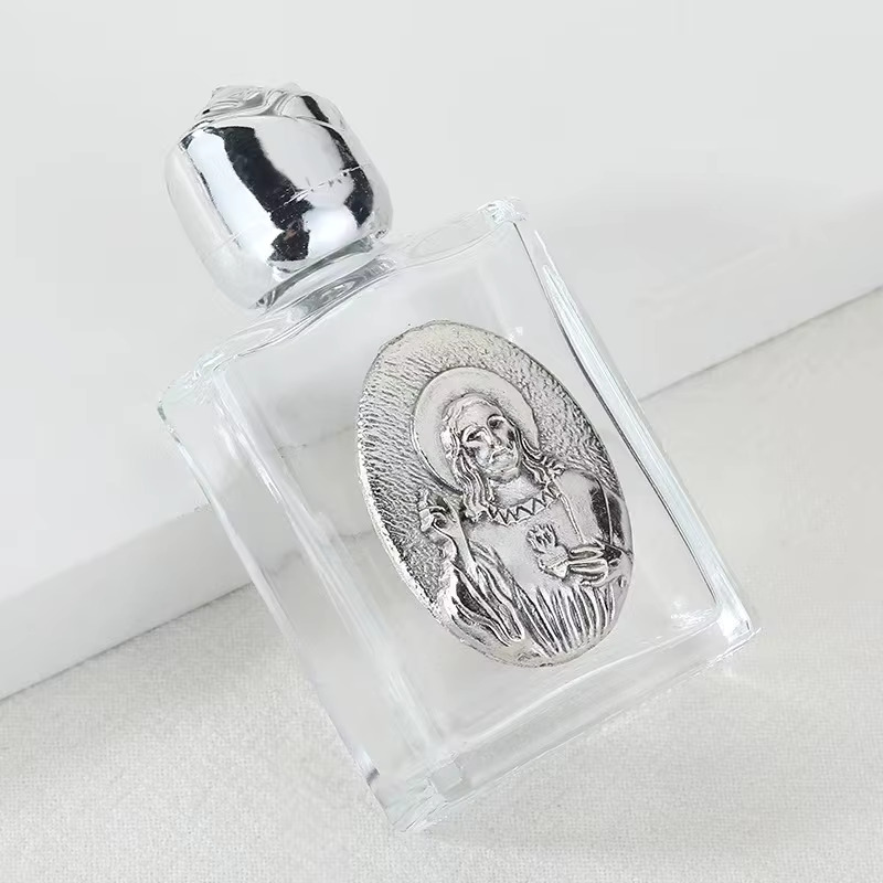 15ml Glass Holy Water Bottle -  Sacred Heart