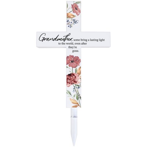 “Grandmother” Solar Cross Stake