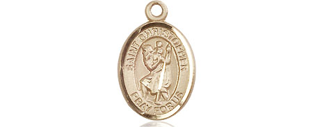 14kt Gold Filled Saint Christopher Medal