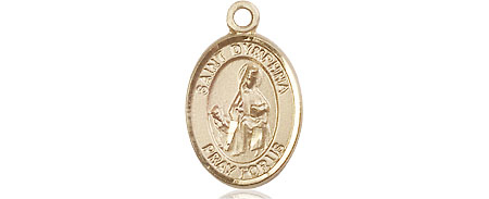 14kt Gold Filled Saint Dymphna Medal