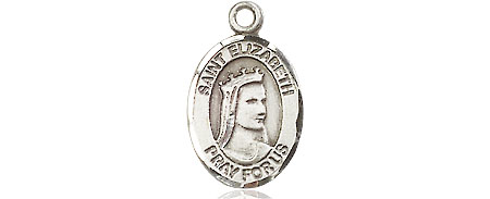 Sterling Silver Saint Elizabeth of Hungary Medal