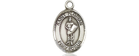 Sterling Silver Saint Florian Medal