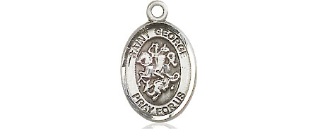 Sterling Silver Saint George Medal