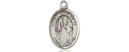 Sterling Silver Saint Genevieve Medal