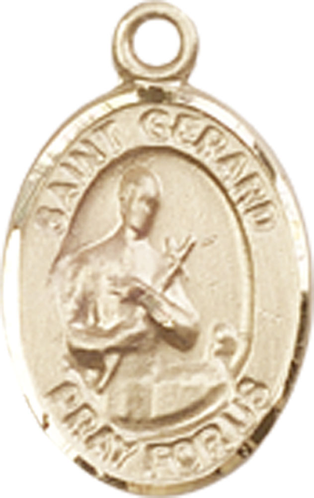 14kt Gold Filled Saint Gerard Majella Medal
