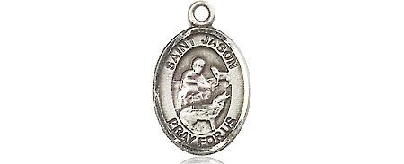 Sterling Silver Saint Jason Medal