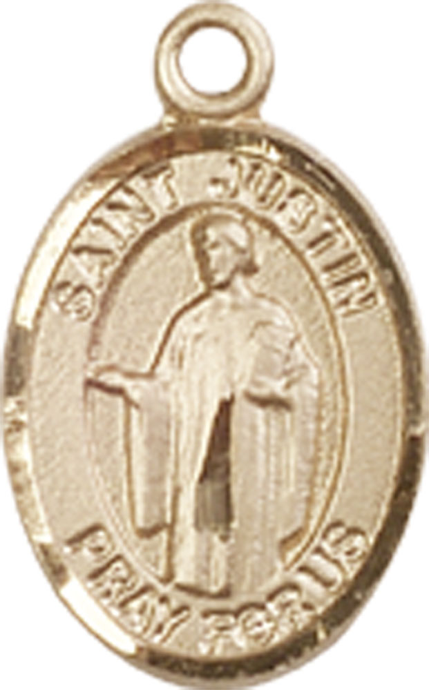 14kt Gold Filled Saint Justin Medal