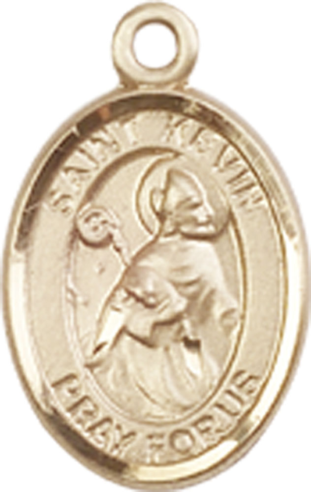 14kt Gold Filled Saint Kevin Medal