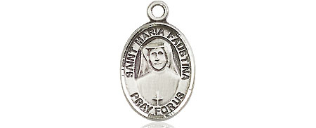 Sterling Silver Saint Maria Faustina Medal