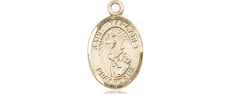 14kt Gold Filled Saint Margaret Mary Alacoque Medal