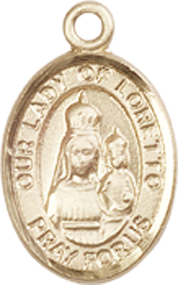 14kt Gold Filled Our Lady of Loretto Medal