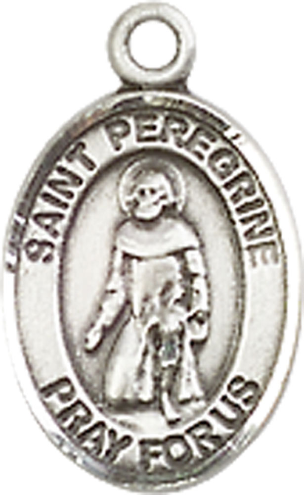 Sterling Silver Saint Peregrine Laziosi Medal