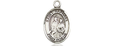 Sterling Silver Saint Raphael the Archangel Medal