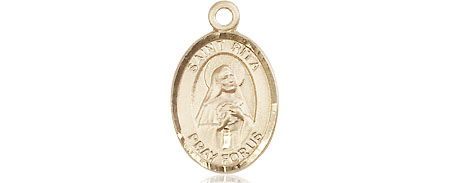 14kt Gold Filled Saint Rita of Cascia Medal