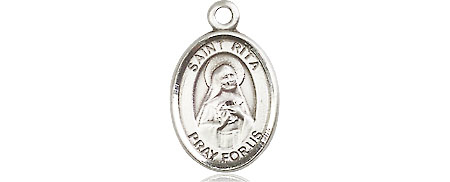 Sterling Silver Saint Rita of Cascia Medal