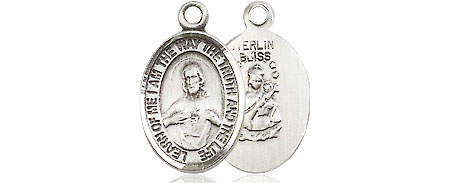 Sterling Silver Scapular Medal