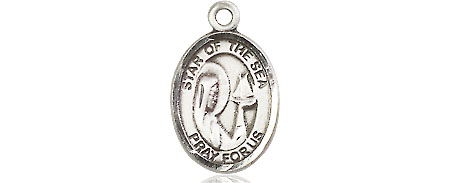 Sterling Silver Our Lady Star of the Sea Medal