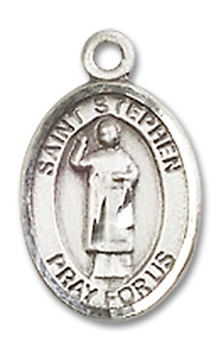 Sterling Silver Saint Stephen the Martyr Medal