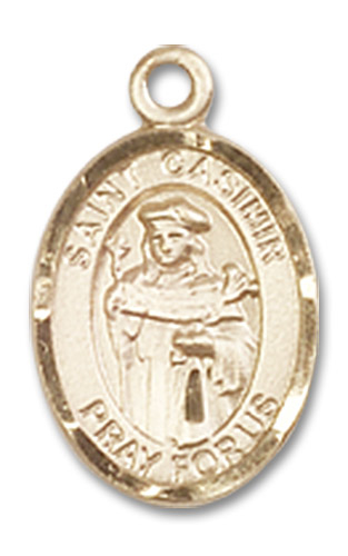 14kt Gold Filled Saint Casimir of Poland Medal