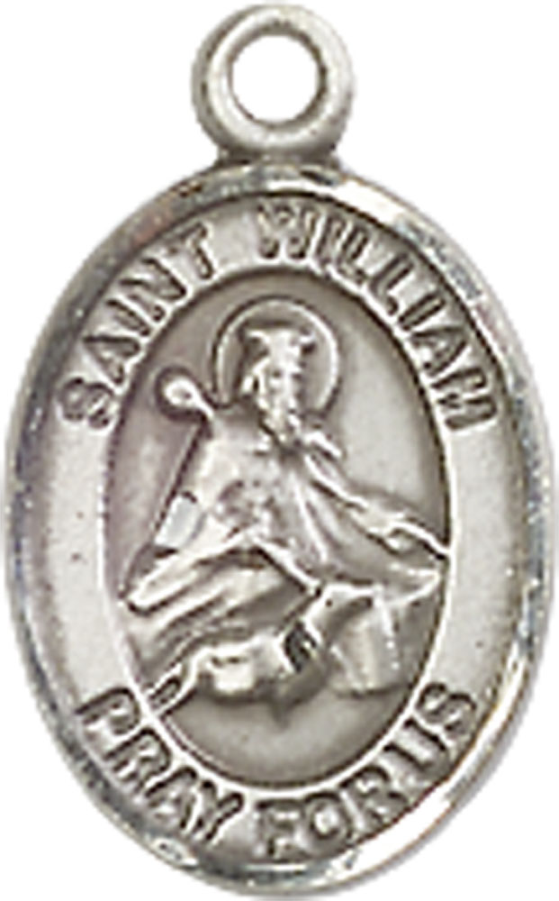 Sterling Silver Saint William of Rochester Medal