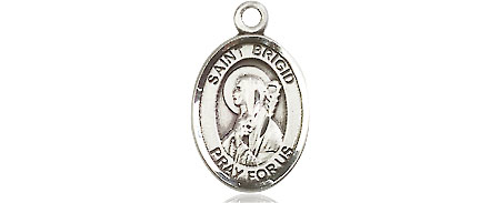 Sterling Silver Saint Brigid of Ireland Medal