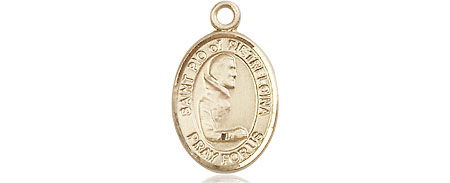 14kt Gold Filled Saint Pio of Pietrelcina Medal