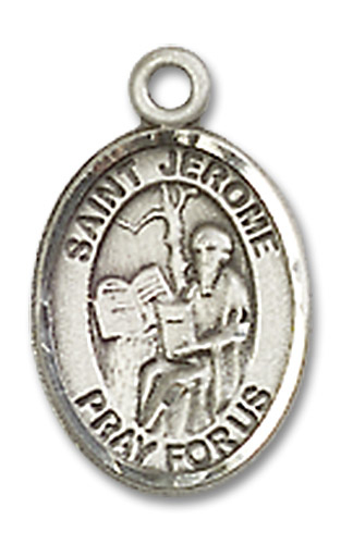 Sterling Silver Saint Jerome Medal