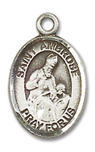 Sterling Silver Saint Ambrose Medal