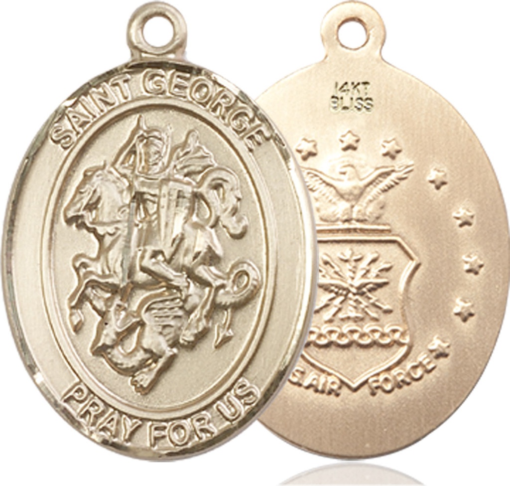 14kt Gold Saint George Air Force Medal