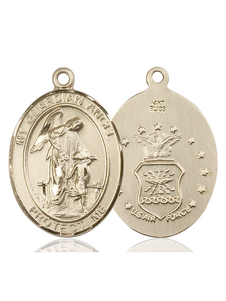 14kt Gold Guardian Angel Air Force Medal