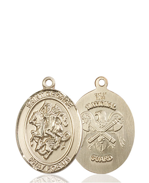 14kt Gold Saint George National Guard Medal