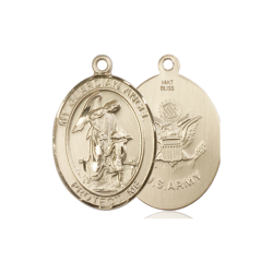 14kt Gold Guardian Angel Army Medal