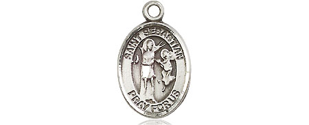 Sterling Silver Saint Sebastian Medal