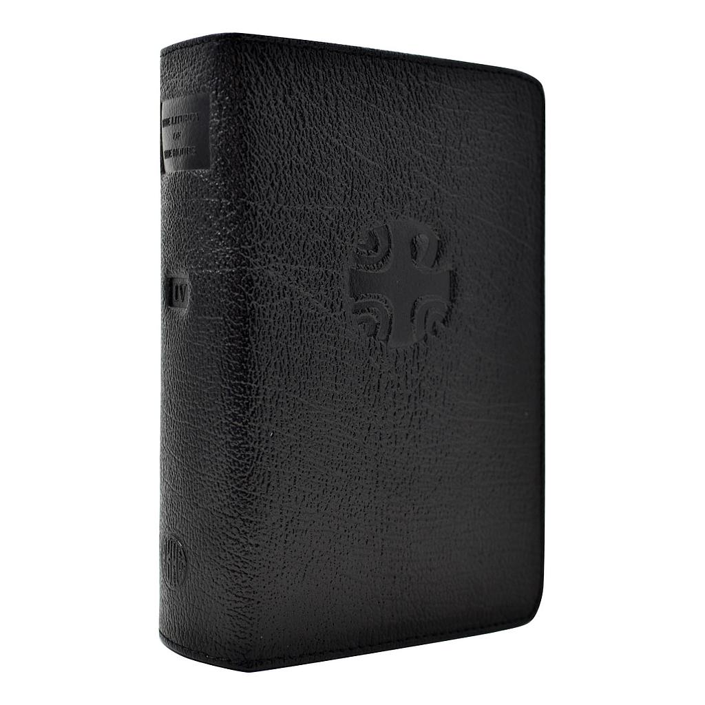 Liturgy Of The Hours Leather Zipper Case (Vol. Iv) (Black)