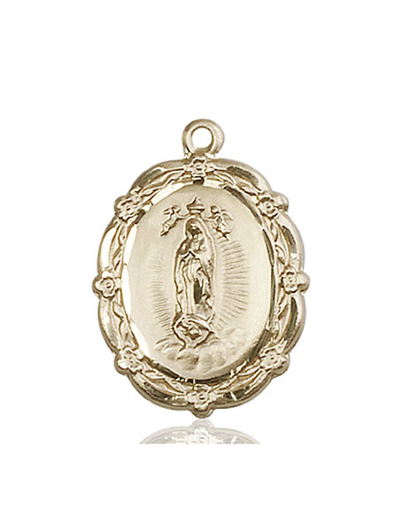 14kt Gold Our Lady of Guadalupe Medal