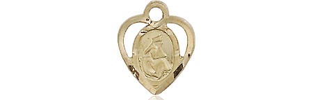 14kt Gold Our Lady of la Salette Medal