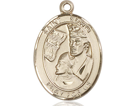 14kt Gold Filled Saint Edwin Medal