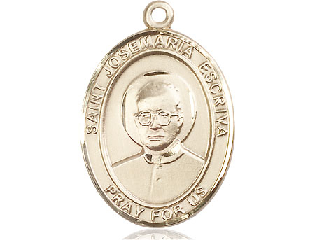 14kt Gold Filled Saint Josemaria Escriva Medal