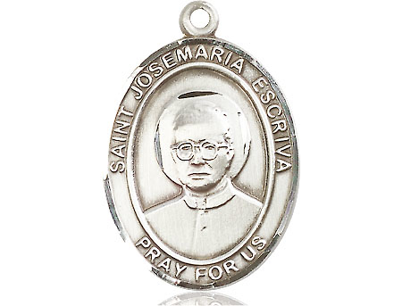 Sterling Silver Saint Josemaria Escriva Medal