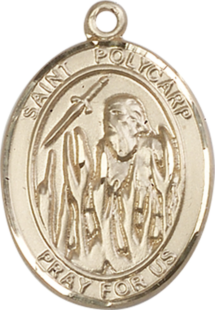 14kt Gold Filled Saint Polycarp of Smyrna Medal