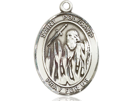 Sterling Silver Saint Polycarp of Smyrna Medal